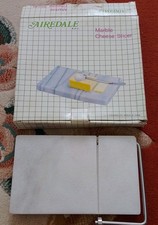 Vintage Airedale  Marble Cheese Board  Slicing Wire + 2 spare wires Original Box