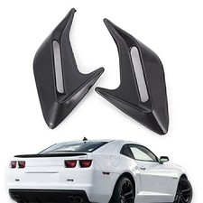 2x Universal Black Car Air Flow Intake Scoop Bonnet Simulation Vent Cover Hood