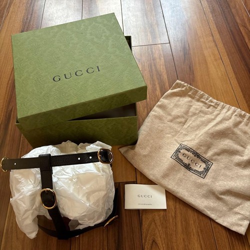 Gucci leash black gold - leash,