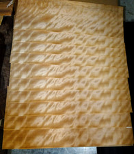 REAL WOOD VENEER FIGURED RED CHERRY X10 ,CRAFTS,MARQUETRY,FURNITURE,HOBBY,BOXES,