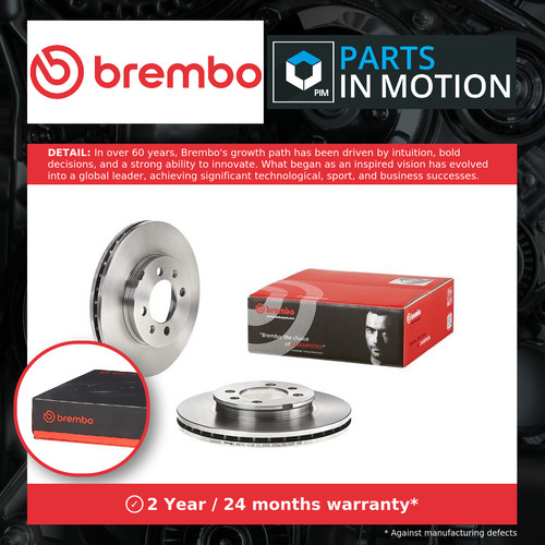 Brake discs pair vented - discs,