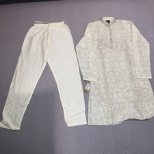 Ladies Kurta Set Size 14 Cream