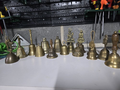 Vintage solid brass bells - solid, bells.