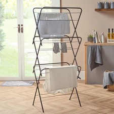 3 Tier Clothes Dryer Airer Foldable Clothing Rack Washing Line Drying Horse 15m