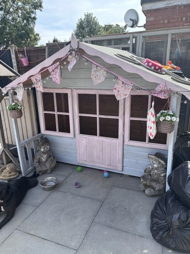 Kids play house - kids, wooden