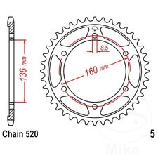 JT Rear Sprocket 39 Tooth 520 Pitch JTR5.39 For Aprilia Tuareg 600 Wind 88-91