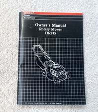 HONDA ROTARY LAWN MOWER HR215 No. 31VA3A02 Specifications 1990 Owner's Manual