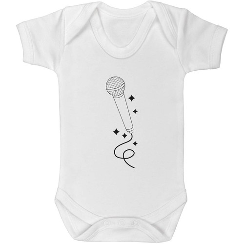 Microphone with glitter baby - 'microphone, glitter'