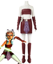 Cosplay Star Wars The Mandalorian Ahsoka Tano Dress Costumes Halloween Jedi Suit