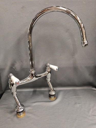Chrome bridge mixer taps - mixer,