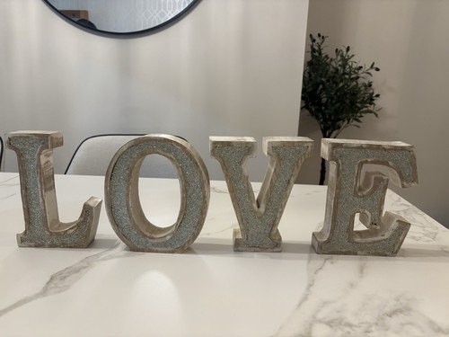 Love wooden letters chic - love, letters,