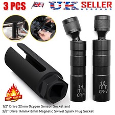 3pc 22mm Oxygen Sensor Socket