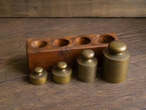 Vintage metric brass balance - metric,