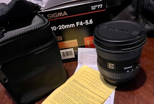 Sigma 20mm 6 - 10-20mm, f/4-5.6