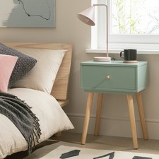 Habitat Otto 1 Drawer Bedside Table - Green
