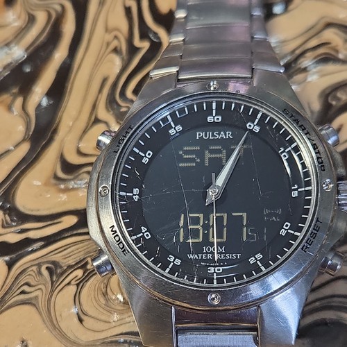 Pulsar watch ana digi mens - pulsar,