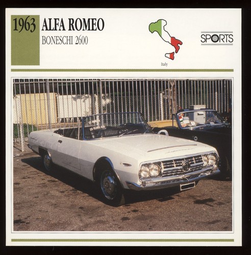 1963 alfa romeo boneschi - alfa, 2600