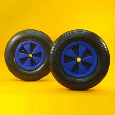 2x Launch Trolley Wheel 15″ Pneumatic for Trolleys, Boat Trailers Dinghy Ø 385mm