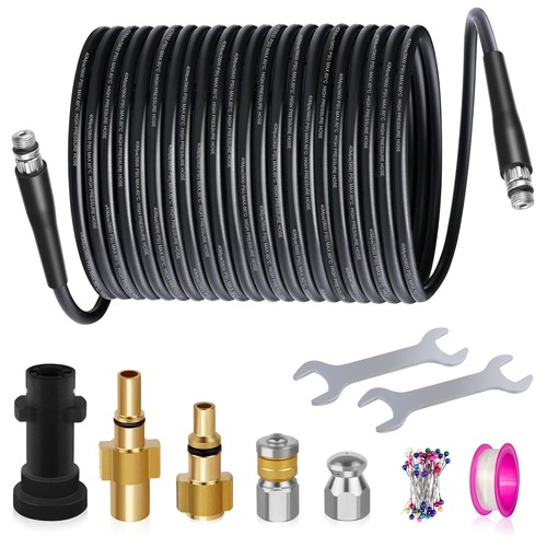 15m pressure washer - pressure, drain