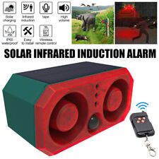 Solar Animal Repeller Motion Sensor Outdoor Infrared Alarm Lamp Dog Barking