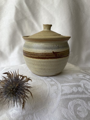 Studio pottery lidded - pottery,