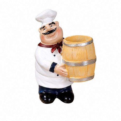 Chef figurine with - with, and