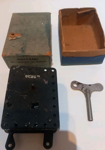 Meccano no1 clockwork motor - meccano,