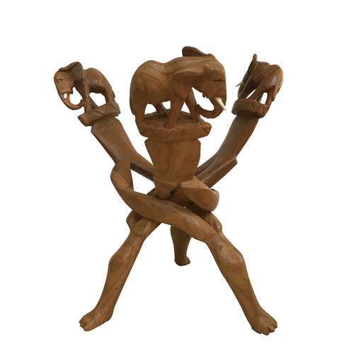 Wooden plant pot bowl stand - plant,
