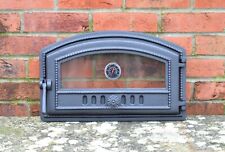 47.5 cm x 29.5 cm cast iron fire door bread oven door/pizza with thermometer