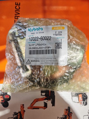 Kubota solenoid assy stop - assy,