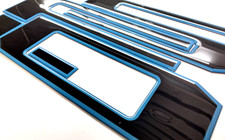 COMPATIBLE WITH LIGHTNING 2022 + LIGHT BLUE OUTLINE 3D DOMED TAILGATE LETTERS