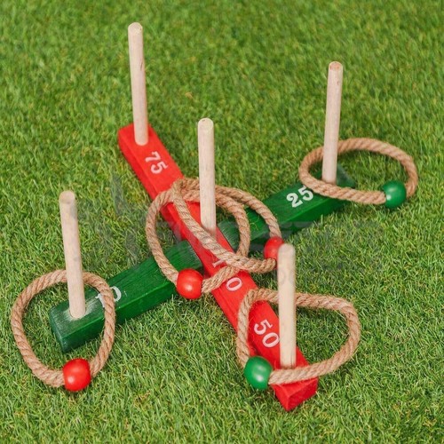 Garden game quoits set wooden - quoits,