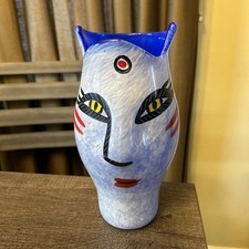 Kosta Boda Art Glass Cat Vase