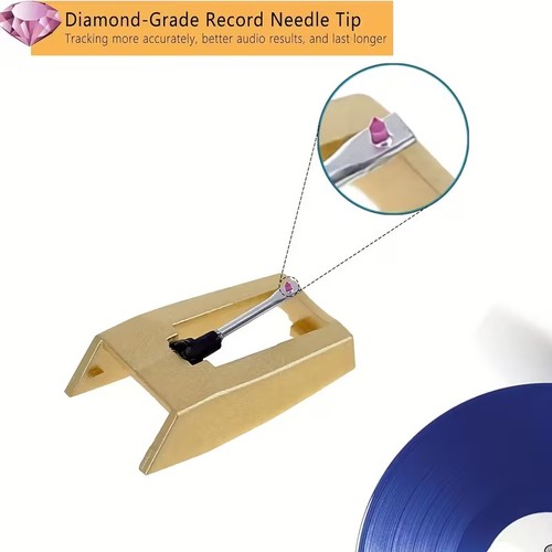 Golden diamond stylus needle - diamond,