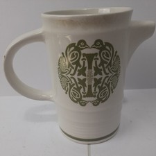 Arklow Tree Of Life White/Green Ceramic Milk Jug, Ireland Irish Pottery Celtic