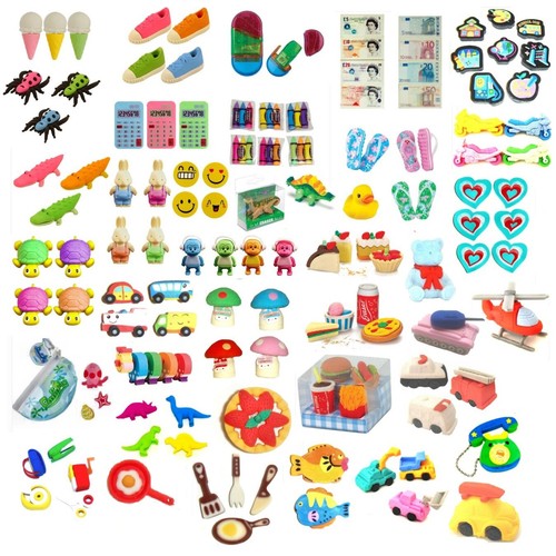 Choice novelty erasers - novelty, 3d