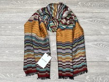 Paul Smith Striped Scarf Mens Signature Stripe Allover Jacquard BRAND NEW