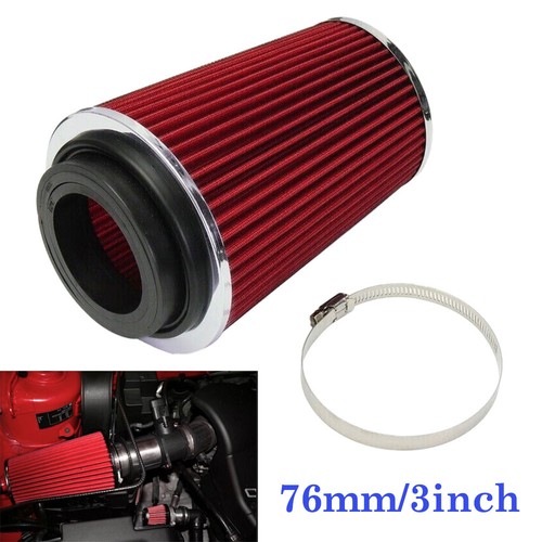 Universal air filter red - 3", filter,