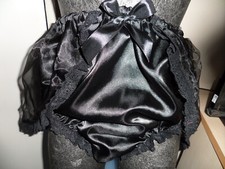 ADULT BABY SISSY BLACK SATIN