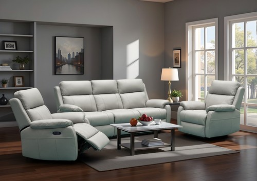 Grey italian leather seat 3 - italian,