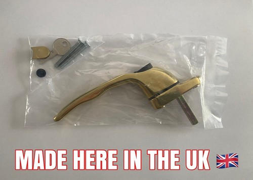 Gold upvc window handle - gold,