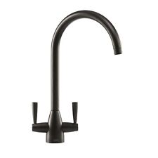 Franke Eiger Dual Lever Pull Out Monobloc Kitchen Mixer Tap - Black 115.0659.348