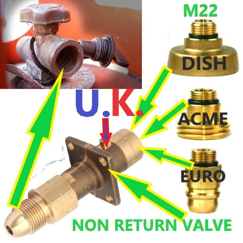 Lpg gas adapters set - 4,