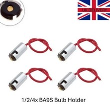 1/2/4x BA9S Light Bulb Socket Holder Metal Side LED Light Cars Bikes Trucks UK