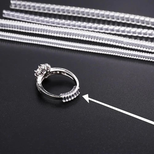 4pcs transparent spiral ring - 4pcs,