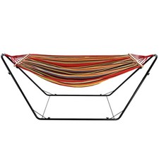 Hammock with Metal Stand Frame Garden Camping Outdoor Patio Swing Bed Portable