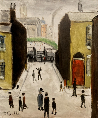 The old road signed - "the, oil