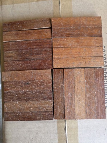 Reclaimed teak parquet - teak,
