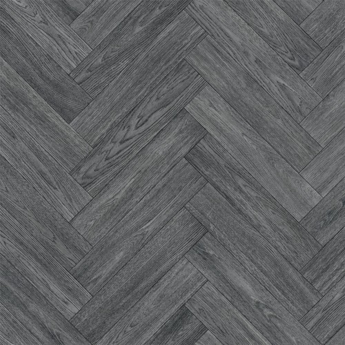 Grey oak herringbone vinyl - grey,