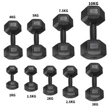2x1kg/2x3kg/2x5kg/2x10kg Hex Dumbbell Weight Set Hand Home Exercise Workout 1-10